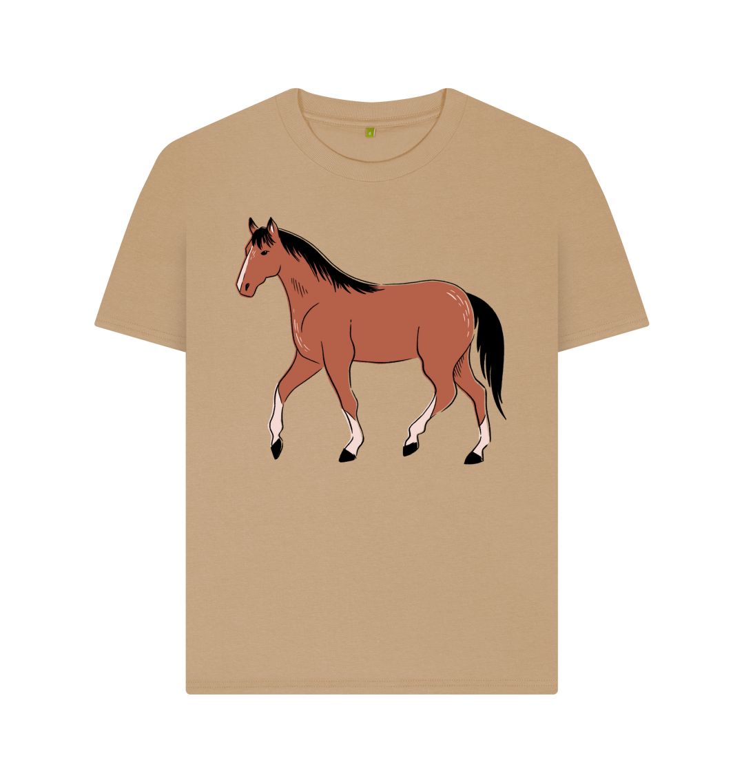 Sand Brown Horse Tee