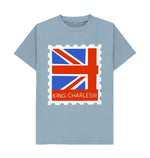 Stone Blue Men's King Charle's the 3rd's Stamp Tee