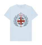 Sky Blue Men's Royal Flag and Crown