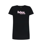 Black Believe In Yourself Tee Dress