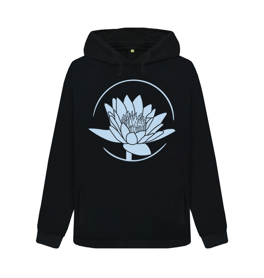 Black Blue Lotus Hoody