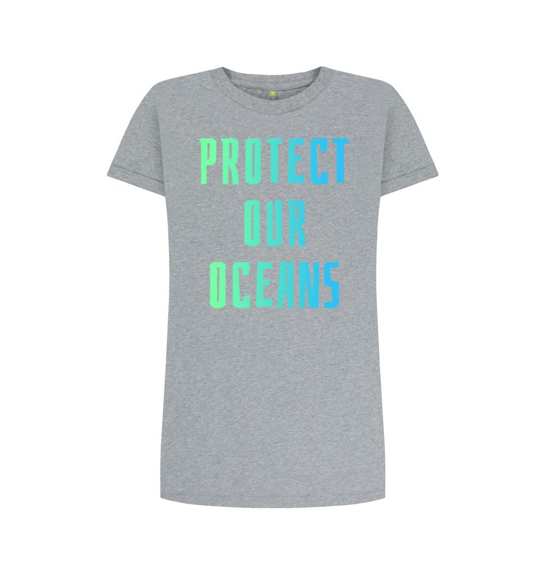 Athletic Grey Protect Our Oceans Tee Dress