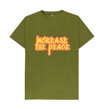 Moss Green Increase The Peace Tee