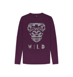 Purple Gorilla Wild Long Sleeve Tee