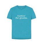 Ocean Blue Remill Relaxed Fit Huntin For Ghosts Tee