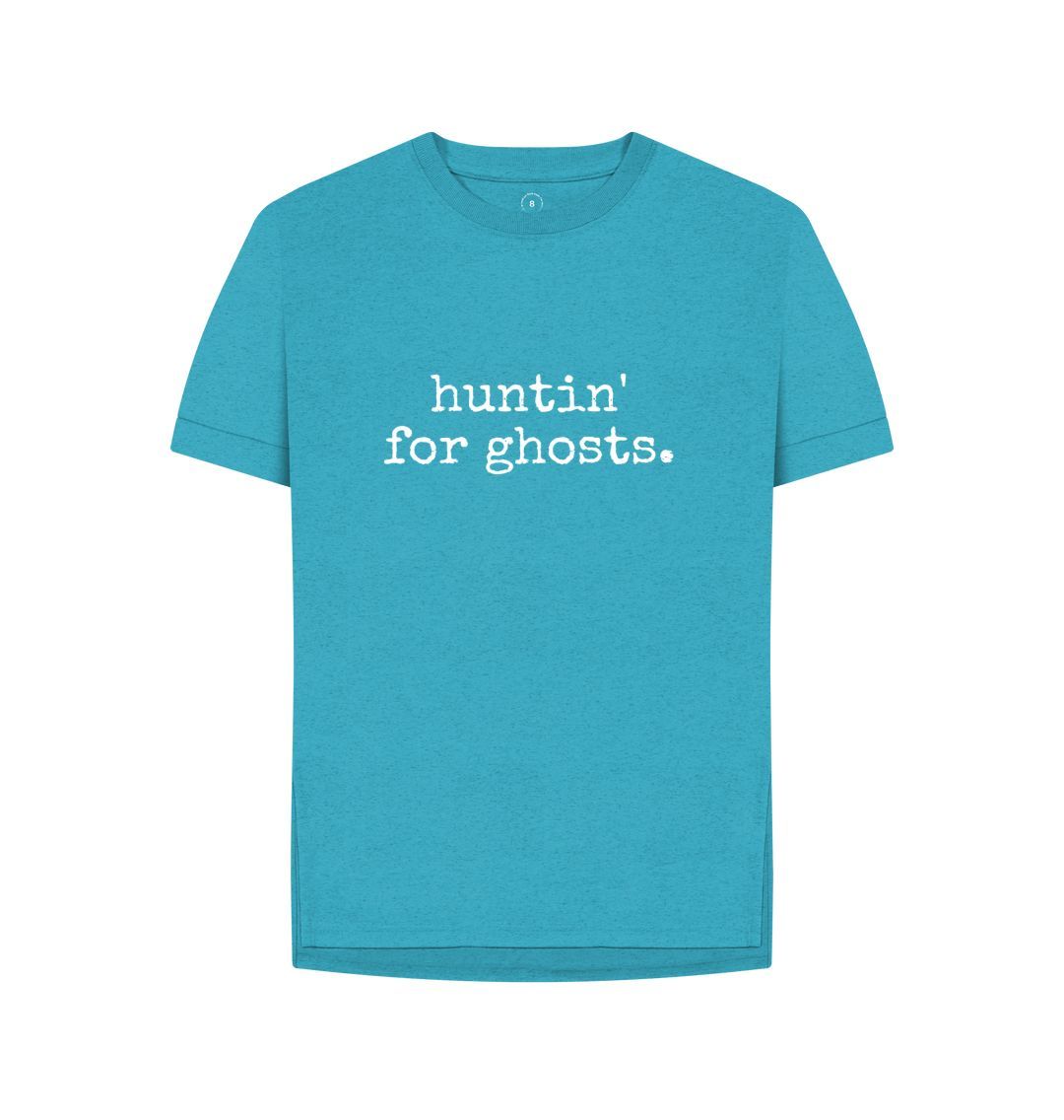 Ocean Blue Remill Relaxed Fit Huntin For Ghosts Tee