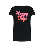 Black Happy Days Tee Dress