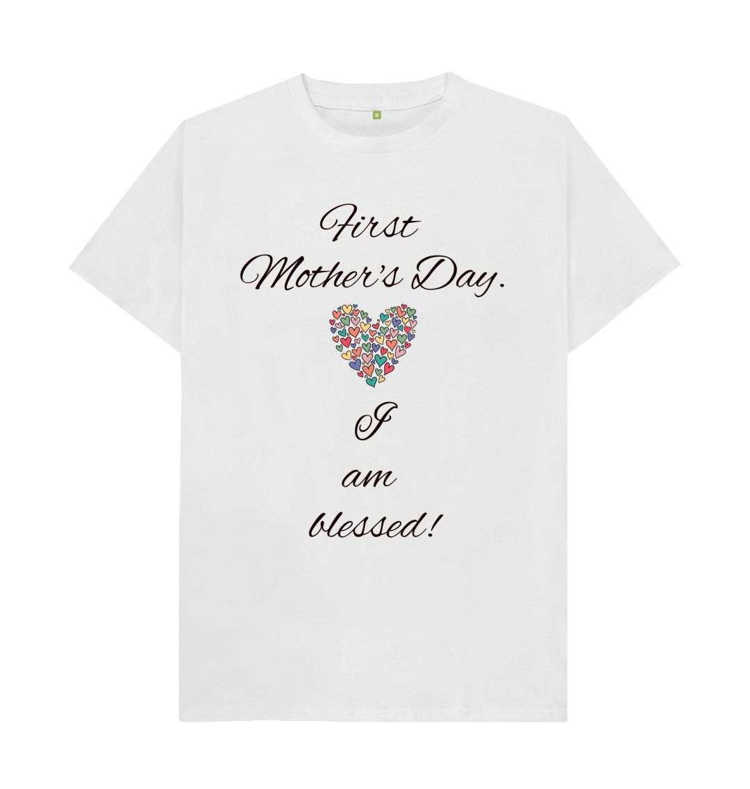 White Women's First Mother's Day Tee