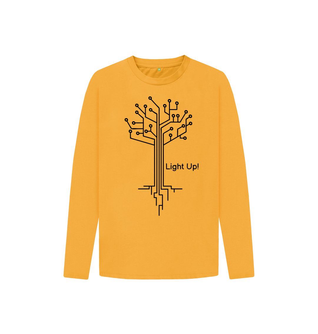 Mustard Electric Tree Long Sleeve Tee