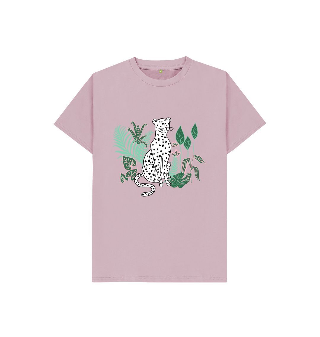 Mauve White Cheetah Tee