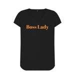 Black Boss Lady V-Neck Tee