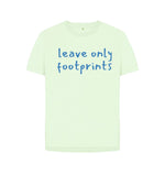 Pastel Green Leaves Only Footprints Tee