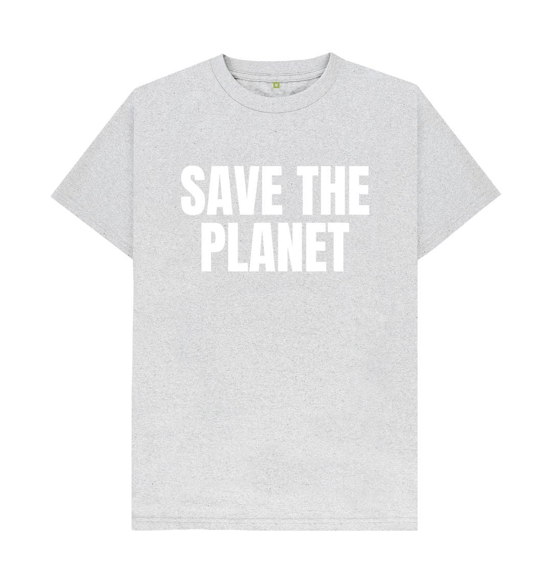 Grey Save The Planet Tee