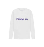 White Genius Long Sleeve Tee