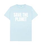 Light Blue Save The Planet Tee