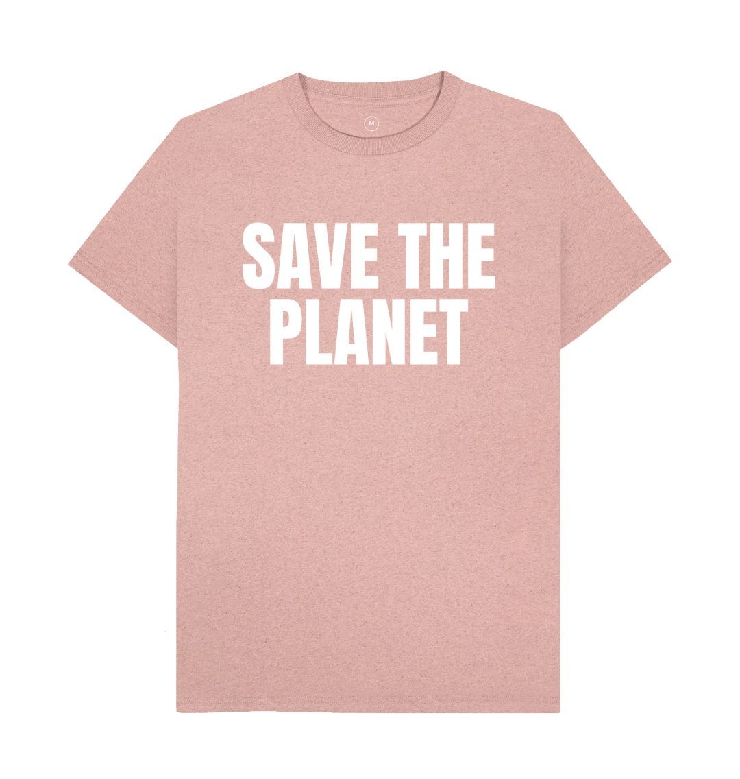 Sunset Pink Save The Planet Tee