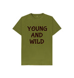 Moss Green Young And Wild Tee