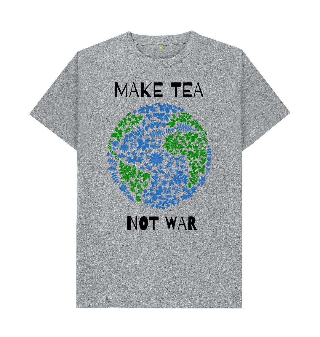 Athletic Grey Make Tea Not War Tee