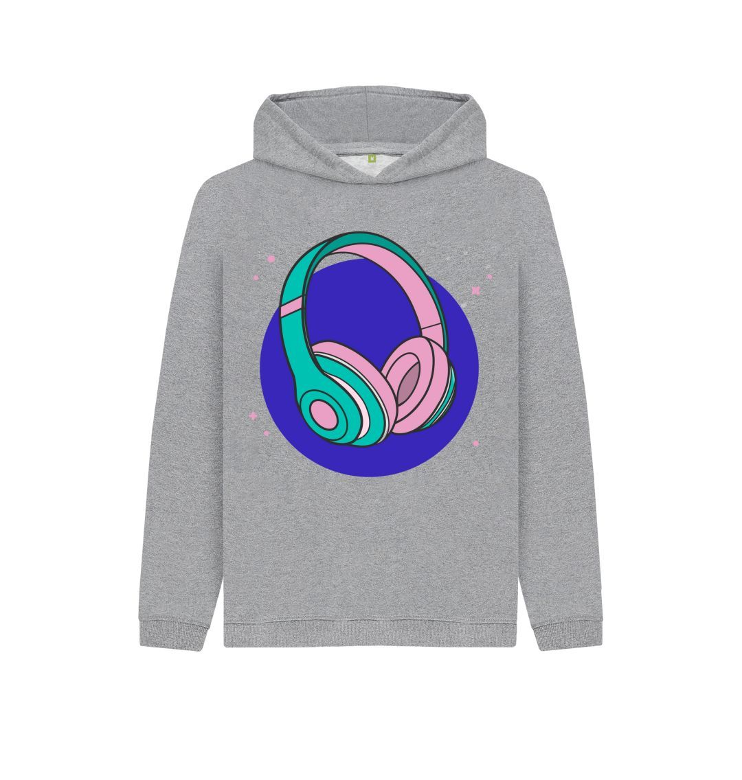 Athletic Grey Headphones Hoody