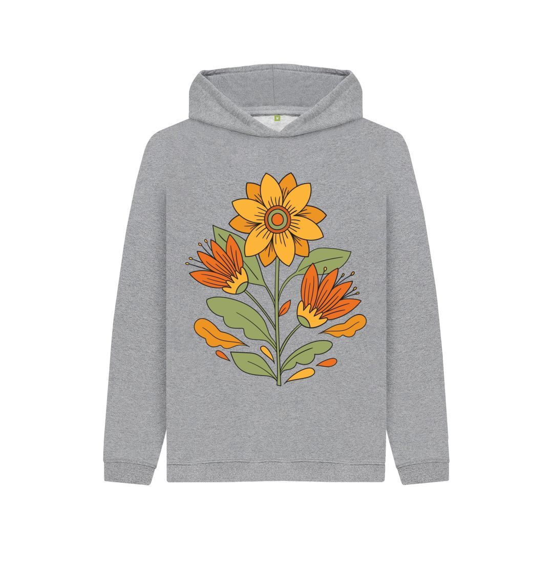 Athletic Grey Sunflower Hoody