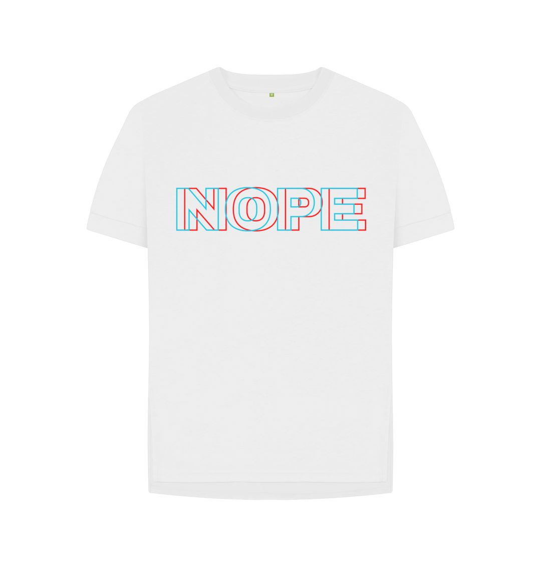 White NOPE Tee