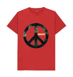 Red Peace Around Tee