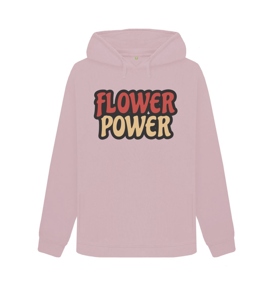 Mauve Flower Power Pullover Hoody