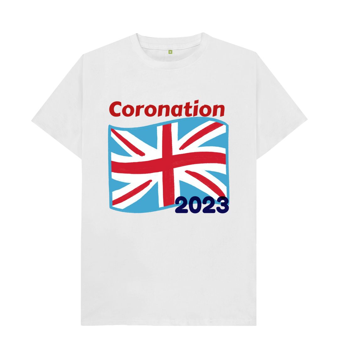 White Men's Flag and Coronation Tee