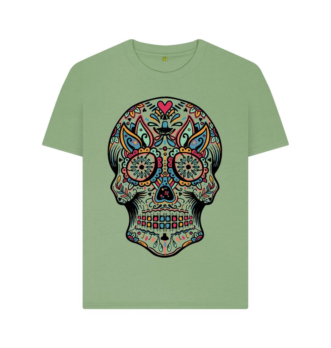 Sage Patterned Skeleton Tee