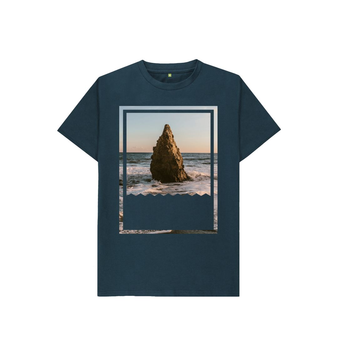 Denim Blue Rock In The Sea Tee