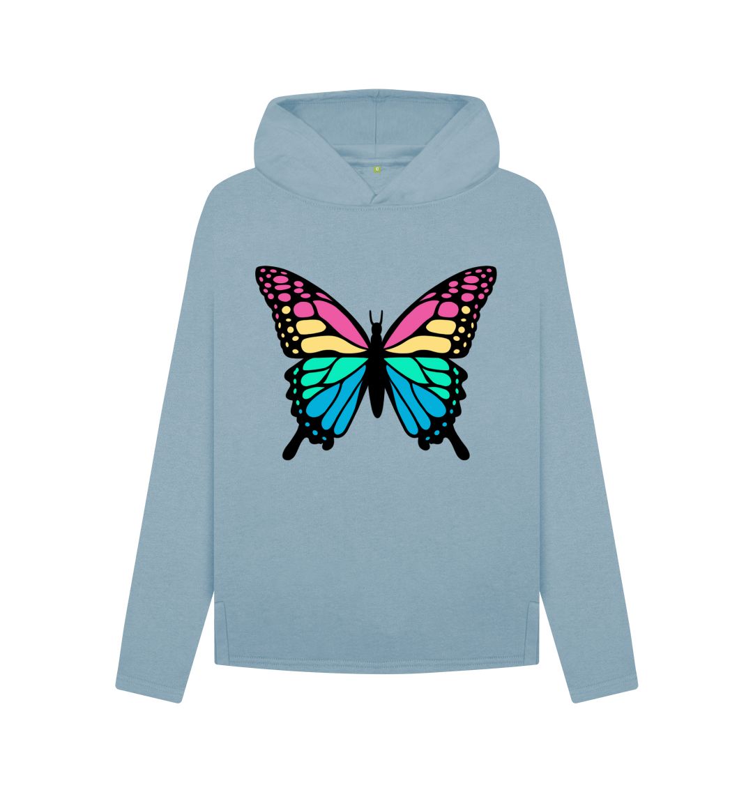 Stone Blue Butterfly Hoody