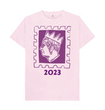 Pink Men' s King Charle's Stamp Tee