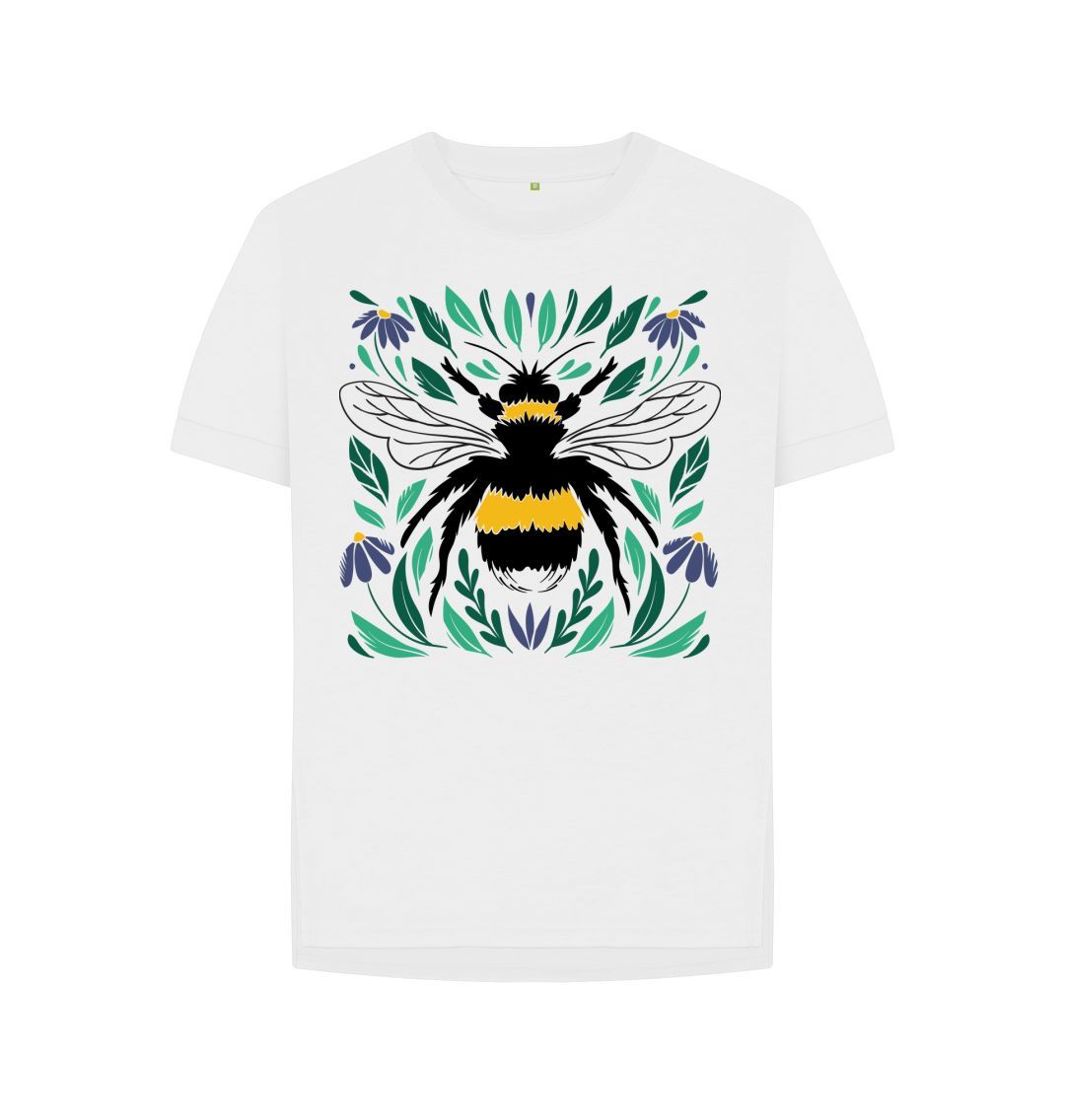 White Big Bee Tee