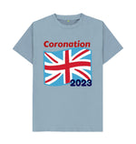 Stone Blue Men's Flag and Coronation Tee