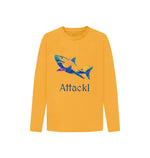 Mustard Shark Attack Long Sleeve Tee