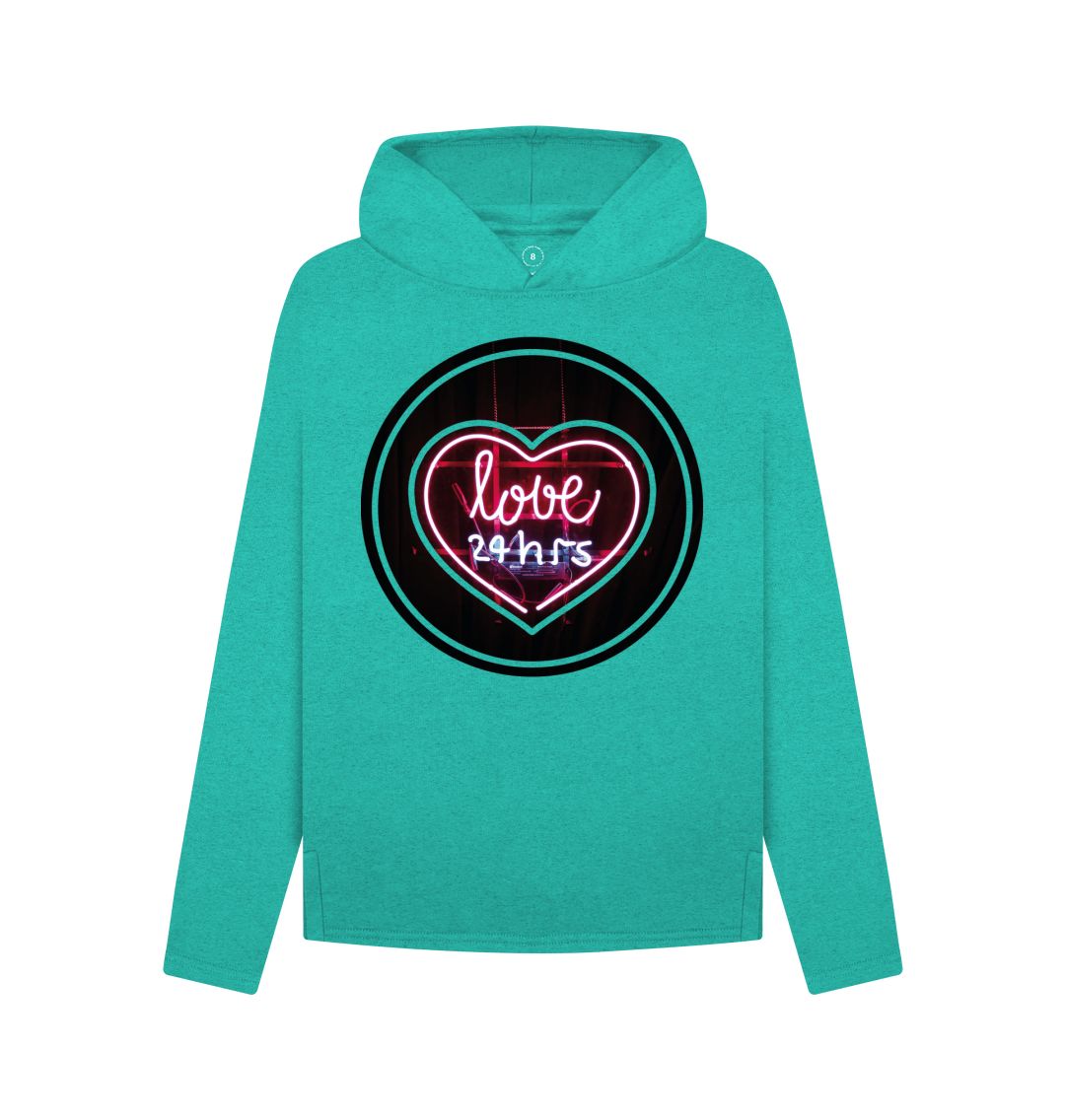 Seagrass Green Women's Remill Love 24hrs Hoody