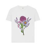 White Pink and Purple Flowers Tee