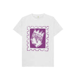 White Kids King's Purple Stamp Tee