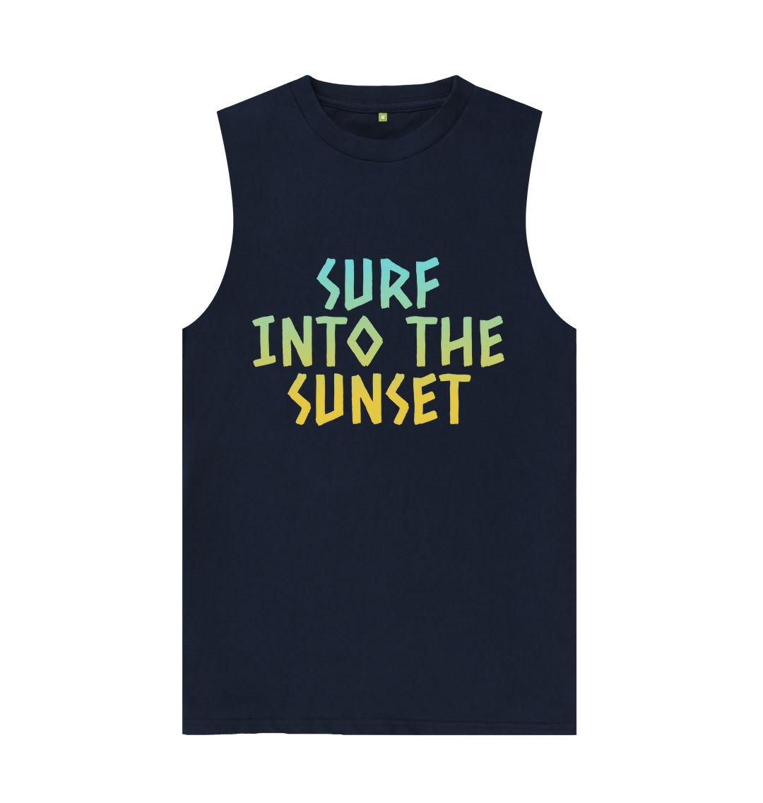 Navy Blue Surf Into The Sunset Vest