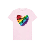 Pink Love You 2 Kids Tee